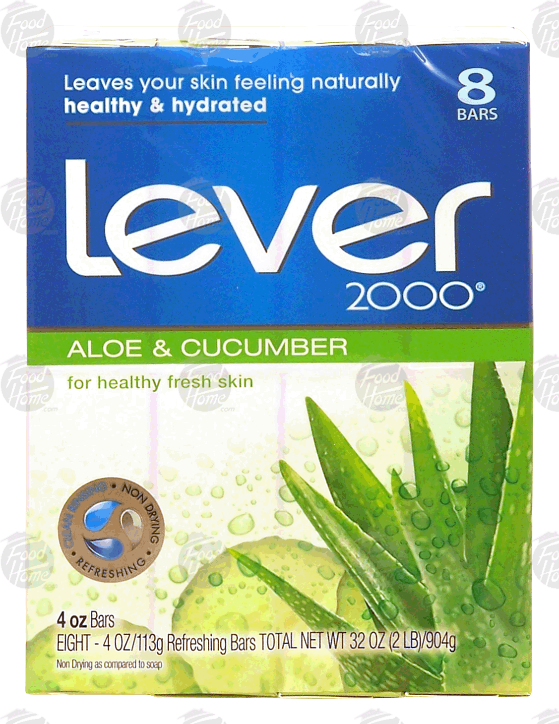 Lever 2000  deodorant soap, aloe & cucumber Full-Size Picture